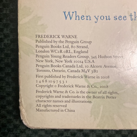 “Peter rabbit and the Flopsy bunnies “ kids sound board book - Picture 10 of 14